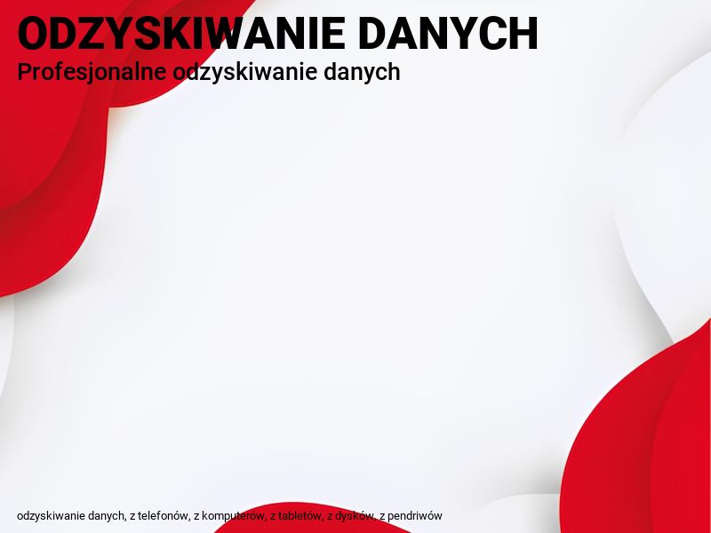 ODZYSKIWANIE DANYCH: Z telefonu, tabletu, komputera itp.